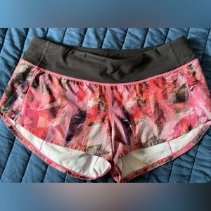 Lululemon Speed Up Short *2.5" Sun Dazed Multi Pink /‎ Super Dark size 6